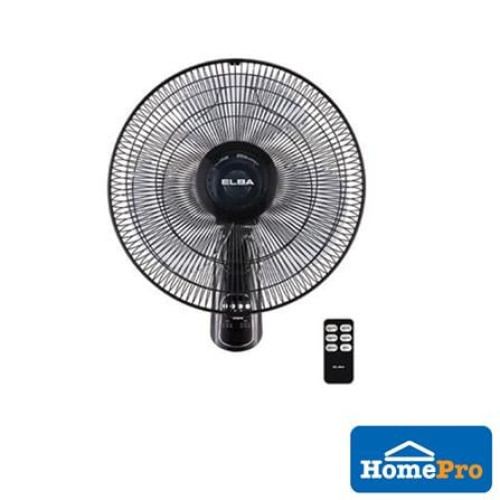 Elba Wall Fan EWMF-E1646RC REM (BK 16INCH 60WATT 3Blades Black)