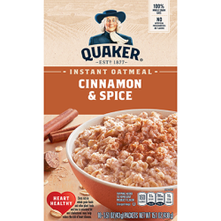 QUAKER® Instant Oatmeal Cinnamon & Spices