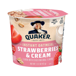 QUAKER® Instant Oatmeal Strawberries & Cream