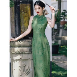 Cheongsam moden hijau