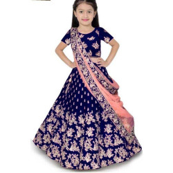 Kids Blue Punjabi Suit