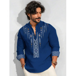 Kurta Moden Cotton Blue