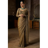 Antique Gold Modern Sari