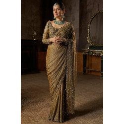 Antique Gold Modern Sari