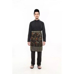 Baju Melayu Cekak Musang Hitam