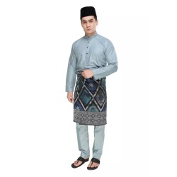 Baju Melayu Moden Silver