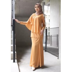 Baju Kurung Moden Mustard