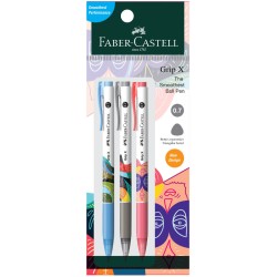 Zoom [New] Grip X7 Ball Pen 3xPB, Blue/Black/Red 0.7