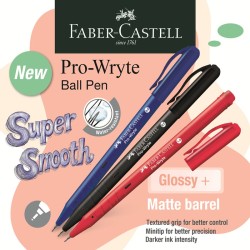 Pro-Wryte Ball Pen, 2Black/2Blue/1Red, 0.7mm, Pack of 5