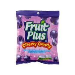 FRUIT PLUS CHEWY CANDY BLACKCURRANT 120G